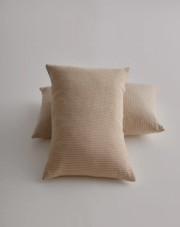 Hale Mercantile | Basix Stripe Linen Cushion Cover | Brun/Sable
