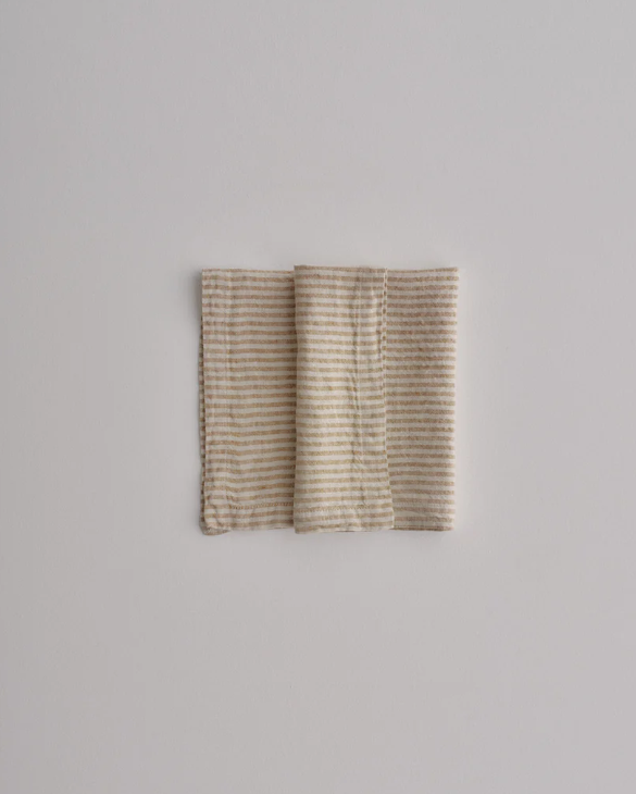 Hale Mercantile | Basix Stripe Linen Napkin | Brun/Sable