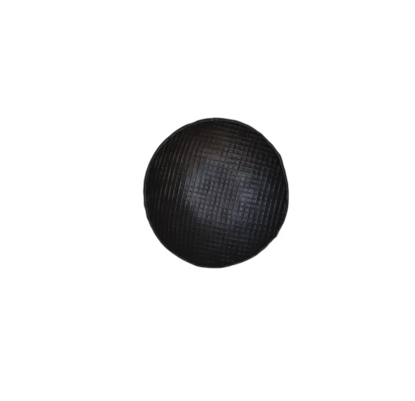 Ankara Round Textured Plate | Black