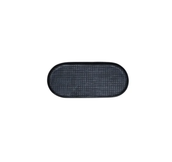 Ankara Oval Tray | Black