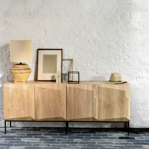 Ethnicraft 4 Door Scandinavian Oak Sideboard | Oak